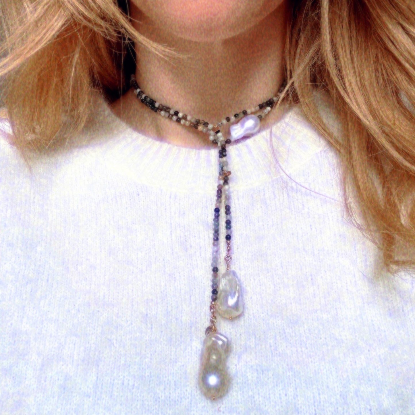 Émeraude Lariat Nyaklánc