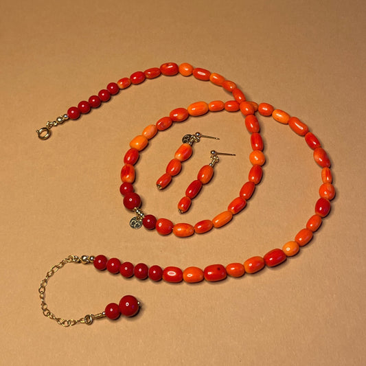 Coralie Nyaklánc és Fülbevaló Szett