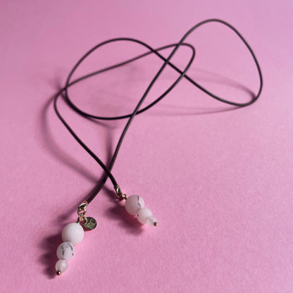 Sakura Bőr Lariat Nyaklánc