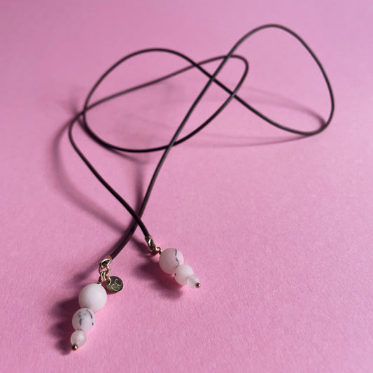 Sakura Bőr Lariat Nyaklánc