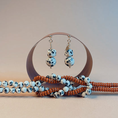 Flamme Choker Nyaklánc és Fülbevaló Szett