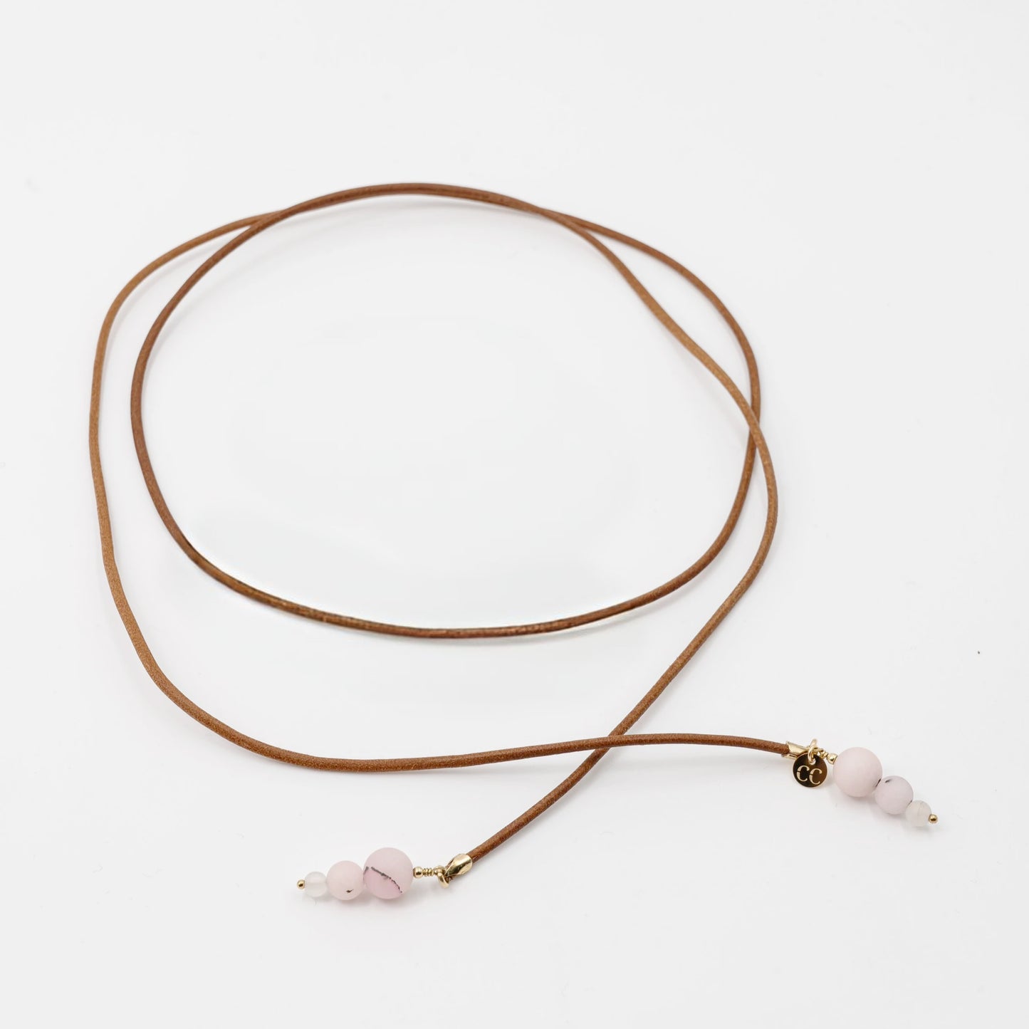 Sakura Bőr Lariat Nyaklánc