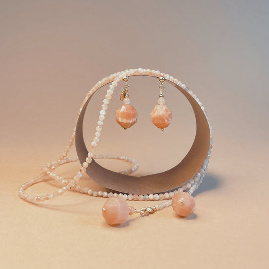 Solange Lariat Nyaklánc és Fülbevaló Szett