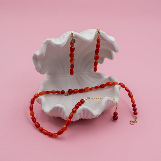 Coralie Nyaklánc és Fülbevaló Szett 