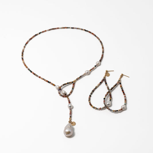 Alasie Nyaklánc és Fülbevaló Szett