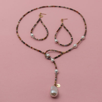 Alasie Nyaklánc és Fülbevaló Szett